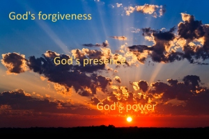 picture of the sun's rays for forgiveness, presence, power