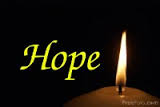 hope with candle
