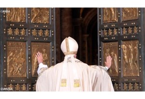 Pope Francis opening the Holy Doors